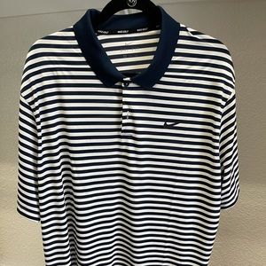 XXL Nike navy/white golf shirt